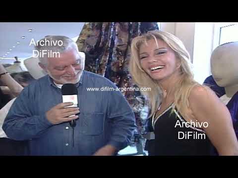 Graciela Alfano en reportaje al diseñador Paco Rabanne en Paris 1998