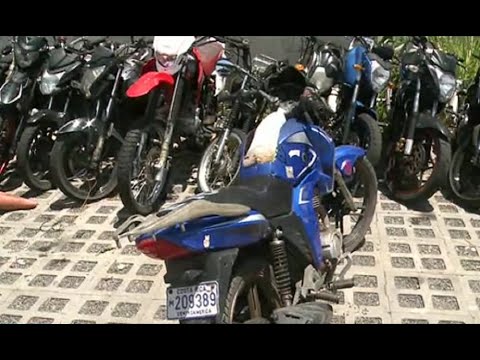 Detectan motocicleta sin papeles ni tanque de combustible