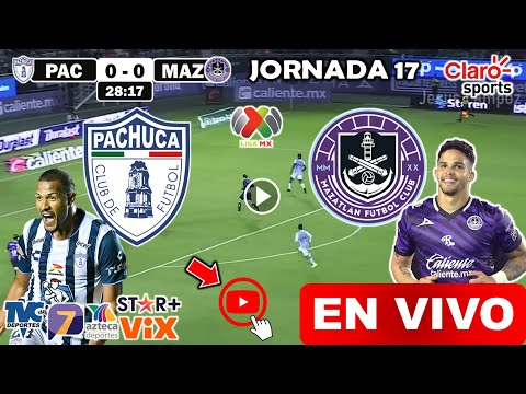 Pachuca vs. Mazatlán en vivo, donde ver, a que hora juega Pachuca Mazatlan Jornada 17 Liga Mx 2024