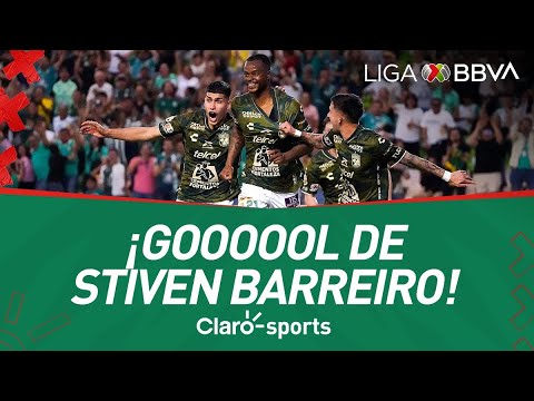 ¡Casi de u?ltimo minuto! Stiven Barreiro le da el ansiado gol a Le?on