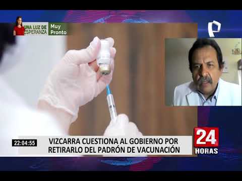 Martín Vizcarra tras polémica por su vacunación: Es la primera vez que me estoy vacunando