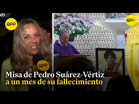 Familiares, amigos y fanáticos de Pedro Suárez-Vértiz estuvieron en emotiva misa de primer mes