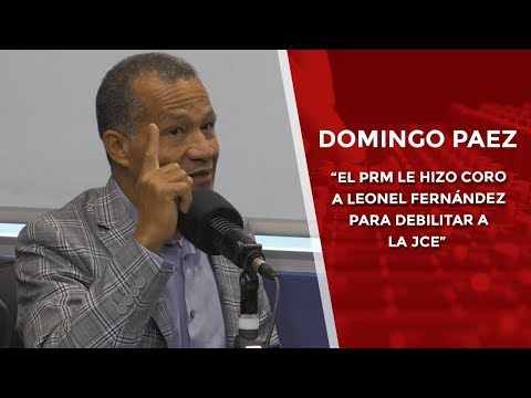 Domingo Páez: “El PRM le hizo coro a Leonel Fernández para debilitar a la JCE”