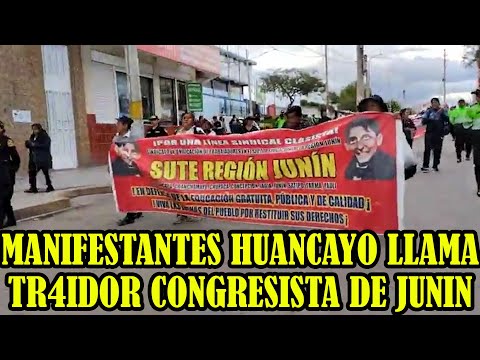 COMANDO UNITARIO DE LUCHA DE JUNIN SE MOVILIZARON EN HUANCAYO PIDEN RENUNCIA DE DINA BOLUARTE..