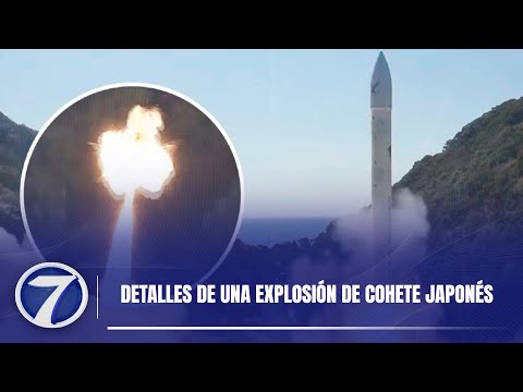 Detalles de una explosión de cohete japonés