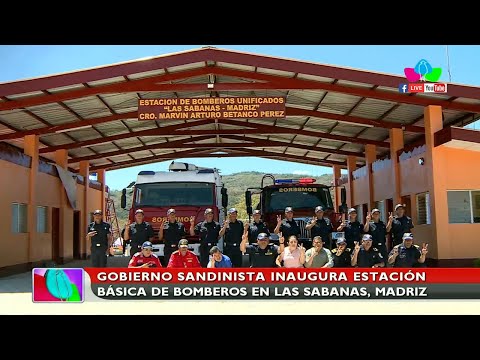 Gobierno Sandinista inaugura estación básica de bomberos en Las Sabanas, Madriz
