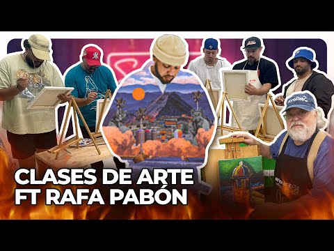 COGIMOS CLASES DE PINTURA CON EL PAPÁ DE CHENTE (ft. RAFA PABÓN)
