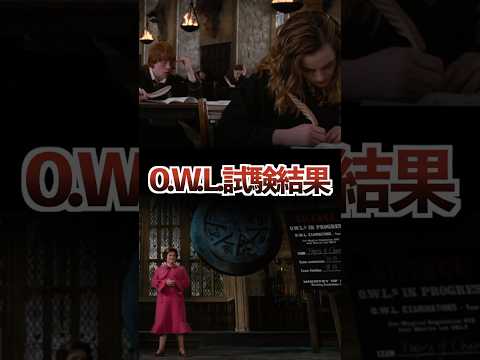 ハーマイオニを超えるO.W.L.試験試験結果 #ハリーポッター
