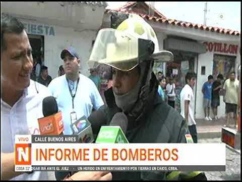 20012024 BOMBEROS AUXILIARON AL PROPIETARIO HERIDO EN EXPLOSIÓN EN UN COTILLÓN UNO