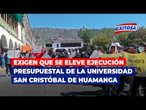 Ayacucho: Exigen que se eleve ejecución presupuestal de la Universidad San Cristóbal de Huamanga
