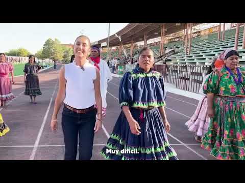 Claudia Sheinbaum Pardo Corriendo en huaraches con Lorena Ramírez, mujer rarámuri