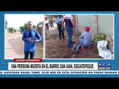 Encuentran muerto a bolito en el barrio San Juan, Siguatepeque