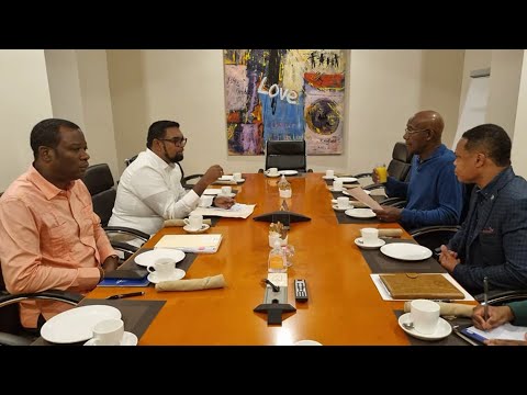PM Rowley Furthers Talks On Food Security And Energy Cooperation With Guyana’s President