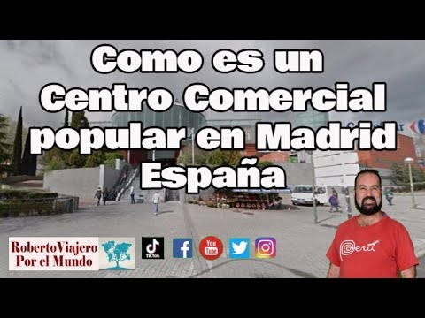 Asi es el Centro Comercial Plaza Aluche en Madrid, España