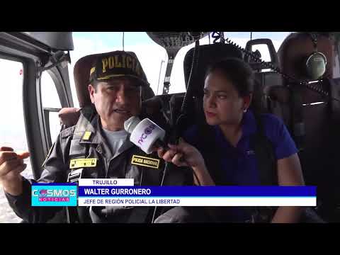 Equipo de Cosmos Noticias acompañó a la Policía Nacional del Perú en patrullaje aéreo