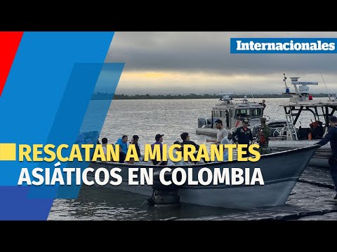 Rescatan a 30 migrantes asiáticos en mar abierto en Colombia