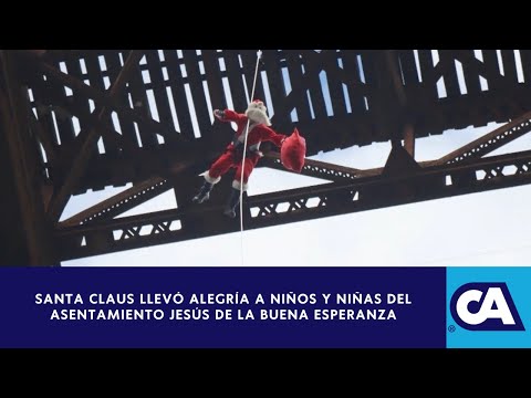 Santa Claus se lanza desde lo alto del Puente Belice - Guatemala