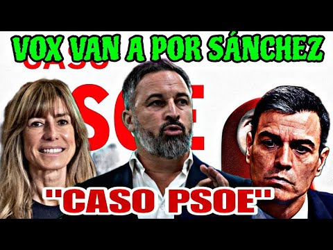 VOX ANUNCIA QUE VA A DESTAPAR EL CASO PSOE CON EL FIN DE LLEGAR A PEDRO SÁNCHEZ