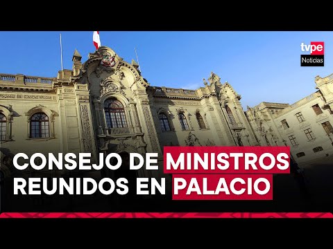 Palacio de Gobierno: Consejo de Ministros desarrolla sesión