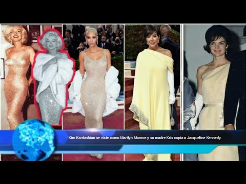 Kim Kardashian usa el vestido de Marilyn Monroe y  Kris Jenner copia a Jackie Kennedy