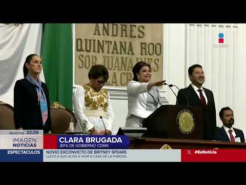 Clara Brugada rinde protesta como jefa de gobierno de CDMX