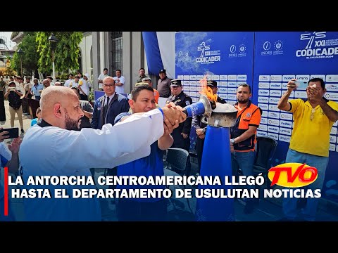 La antorcha centroamericana llegó hasta el departamento de Usulután.