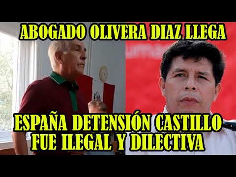 ABOGADO GUILLERMO OLIVERAS DIO CONFERENCIA EN MADRID ESPAÑA SOBRE CASO PEDRO CASTILLO..