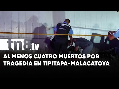 Al menos 4 muertos y varios lesionados por accidente en Ctra. El Papayal-Tipitapa - Nicaragua