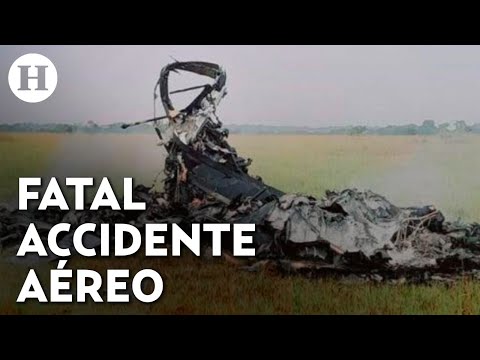 ¡Trágico accidente! Helicóptero se estrella en Colombia y queda hecho cenizas: hay ocho fallecidos