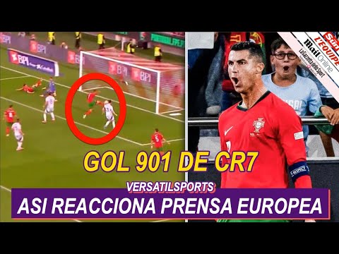 ASI REACCIONA PRENSA EUROPEA a GOL 901 de CRISTIANO RONALDO PORTUGAL vs ESCOCIA