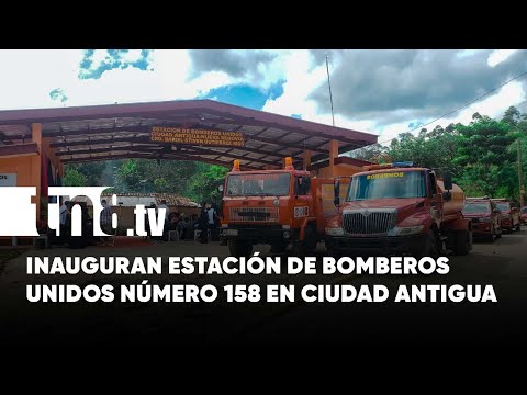Celebran inauguración de estación de Bomberos Unidos en Ciudad Antigua - Nicaragua