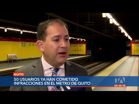 Ingerir alimentos en las estaciones del Metro de Quito será sancionado con multa