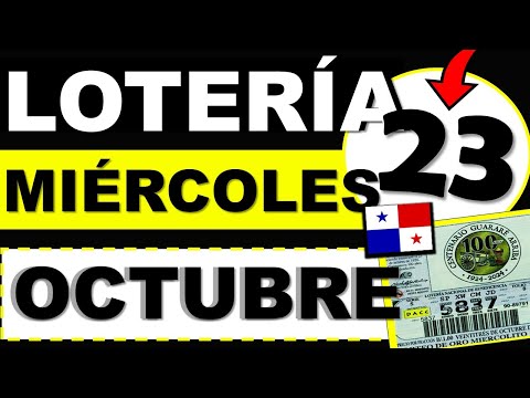 Resultados Sorteo Loteria Miércoles 23 de Octubre 2024 Loteria Nacional Panama Miercolito Hoy Q Jugó