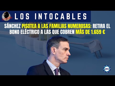 Sánchez pisotea a las familias numerosas: retira el bono eléctrico a las que cobren más de 1.659 €