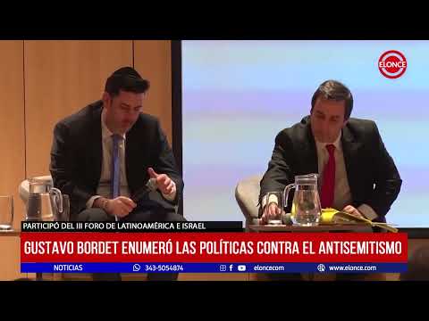 Gustavo Bordet enumeró las políticas contra el antisemitismo