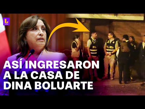 Fiscalía allana casa de Dina Boluart en Surquillo: Ingresaron a la fuerza a vivienda de presidenta