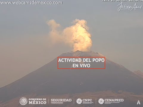 #POPOCATÉPETL | Un capítulo más en la vida de Don Goyo. El #Volcán #EnVivo