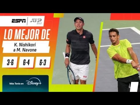 NAVONE FUE DE MAYOR A MENOR Y QUEDÓ ELIMINADO A MANOS DE NISHIKORI | RESUMEN