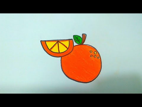 วาดรูปส้ม|HowtoDraworange