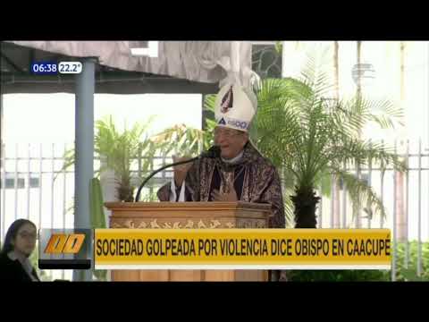 Sociedad golpeada por violencia dice obispo de Caacupé