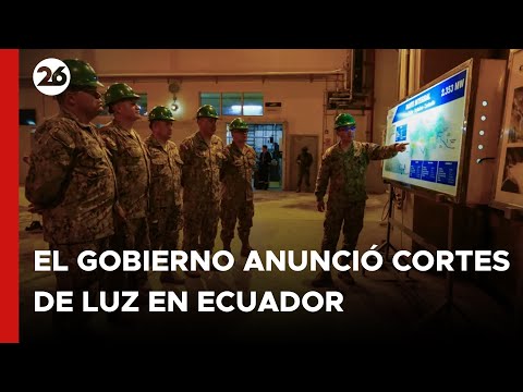 ECUADOR | El gobierno anunció cortes de luz programados desde las 22 a las 6 am