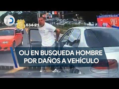OIJ intenta localizar a sospechoso de golpear vehículo en Curridabat