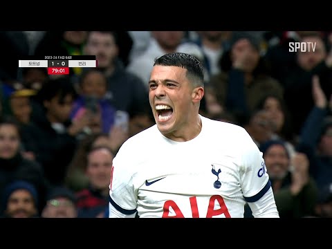 [23/24 잉글랜드 FA컵] 토트넘 vs 번리 페드로 포로 주요장면