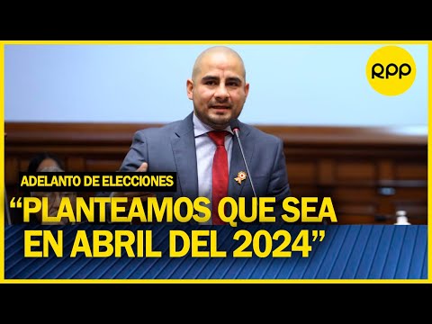 Arturo Alegría: “Nosotros apoyamos el proyecto de ley de adelanto de elecciones”