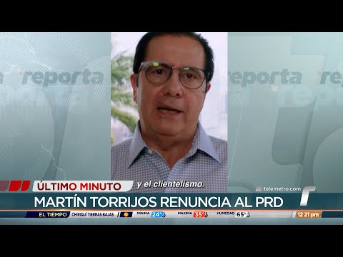 Martín Torrijos renuncia al PRD