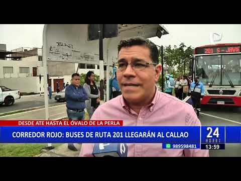 Corredor Rojo: Buses de ruta 201 llegarán hasta el Callao