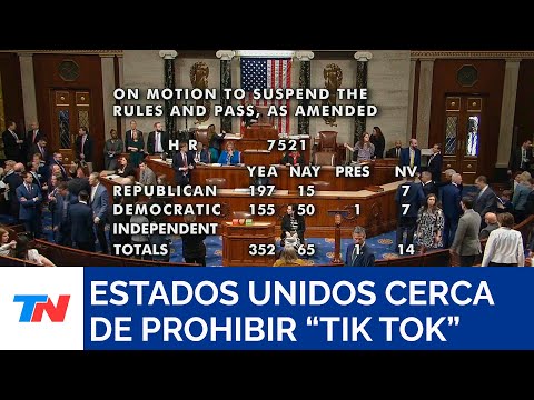 ESTADOS UNIDOS I La Cámara de Representantes aprobó proyecto de ley que puede prohibir Tik Tok