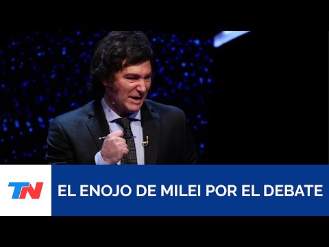 Javier Milei enojado con la organización del debate presidencial: Jugaron para Massa