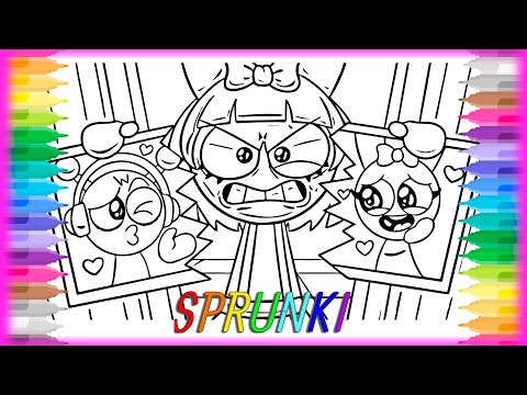 PINKIE Mom HATES HER OREN BOYFRIEND?! πColoring Pages / How to Color INCREDIBOX SPRUNKI?