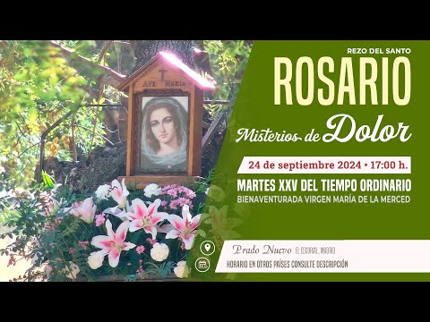 SANTO ROSARIO de hoy Martes (Misterios Dolorosos) en DIRECTO desde PRADO NUEVO a las 17:00 h.